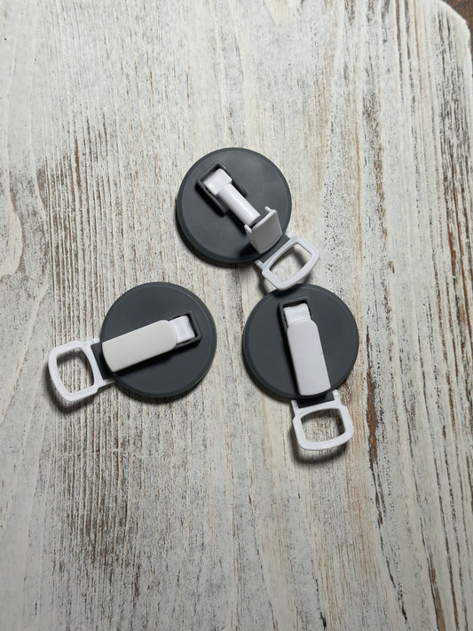 New Soda Can Lid - White & Gray