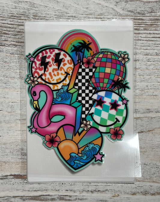 Smiley, Flamingo & Summer - Decal