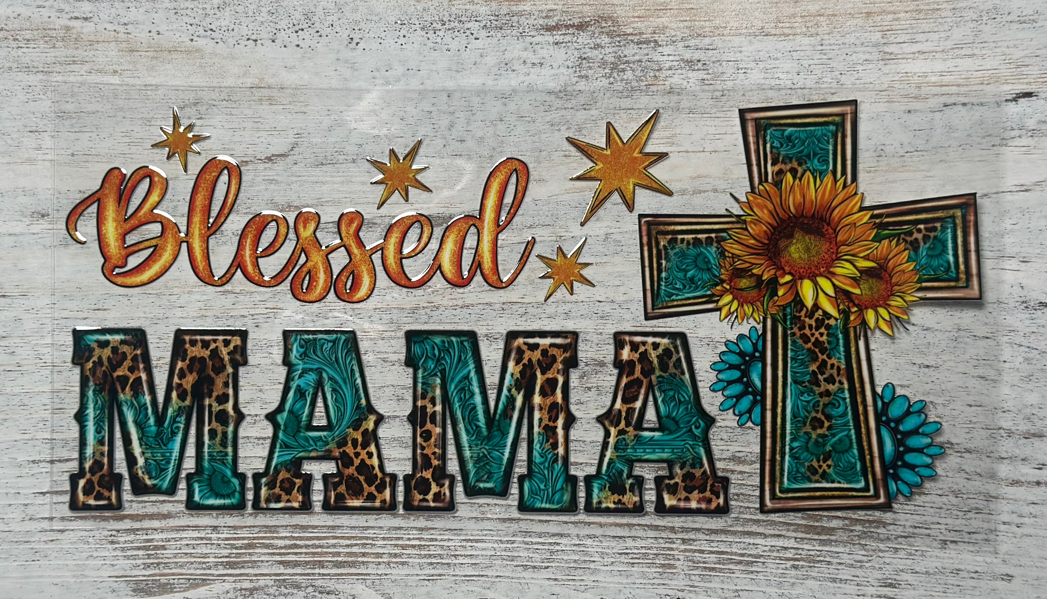 Blessed Mama With Cross - Wrap