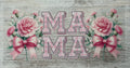 Dainty Floral Bow Mama