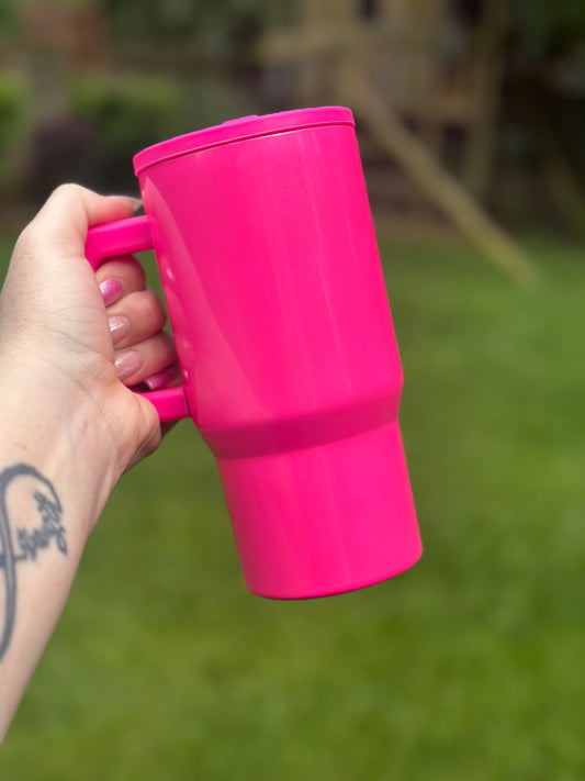 Hot Pink 20 Oz No Spill