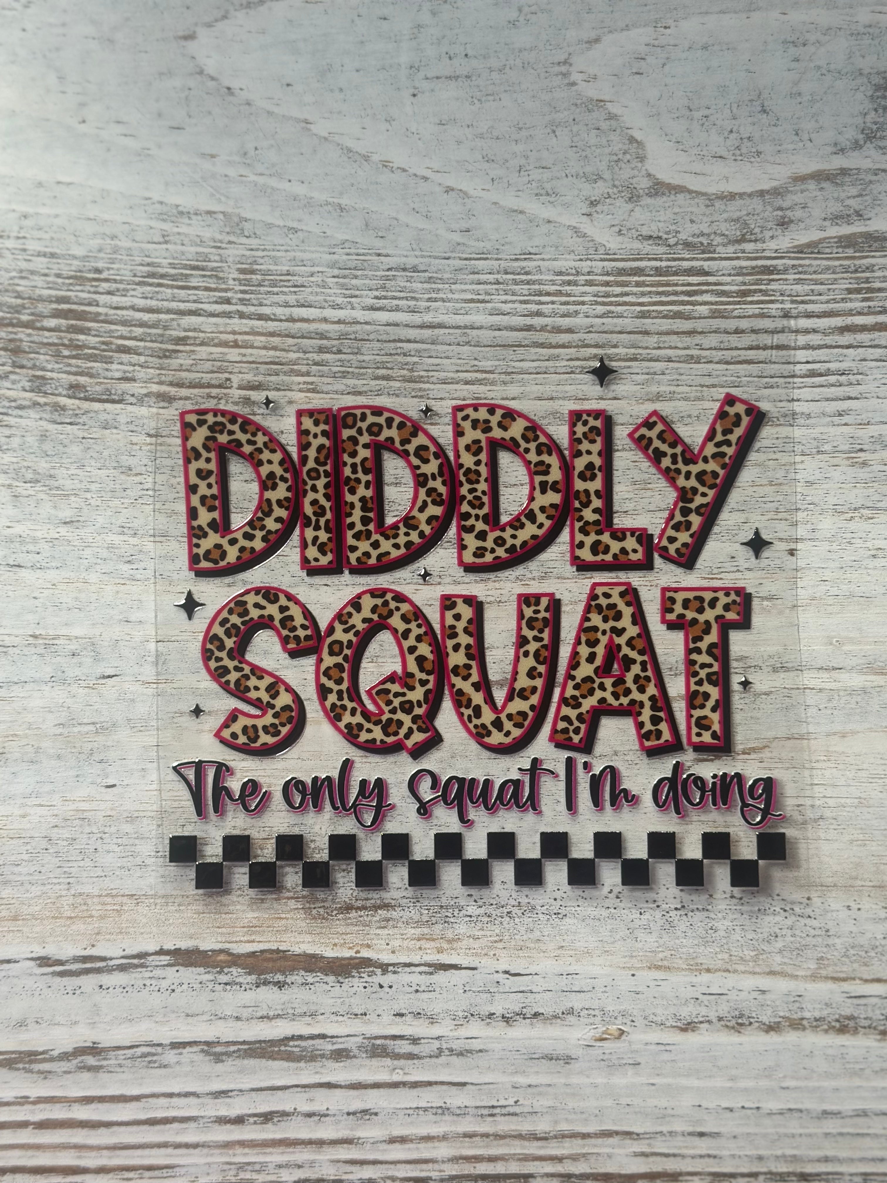 Diddly Squat, The Only Squat I'm Doing - Decal