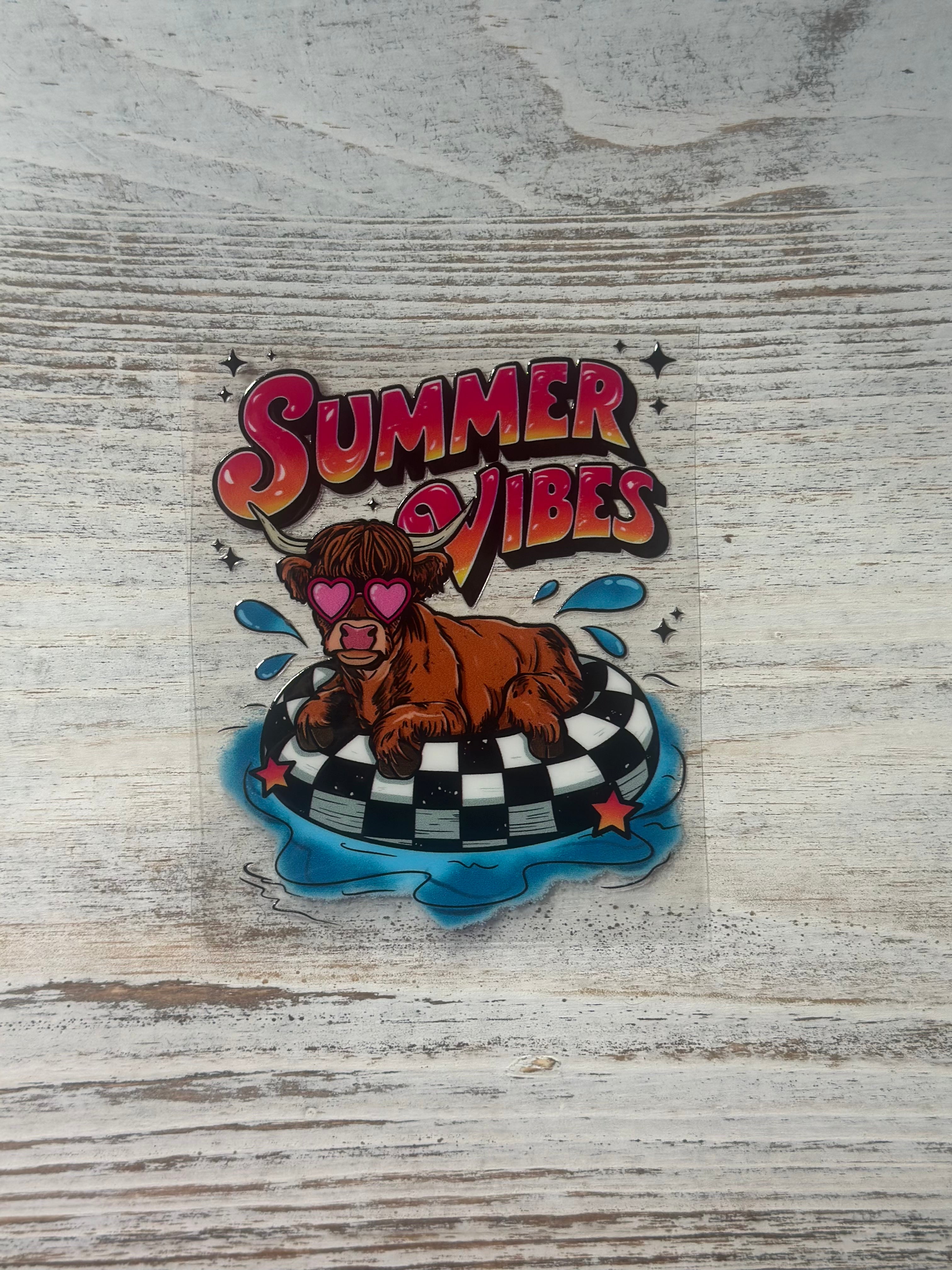 Summer Vibes With Highland Cow