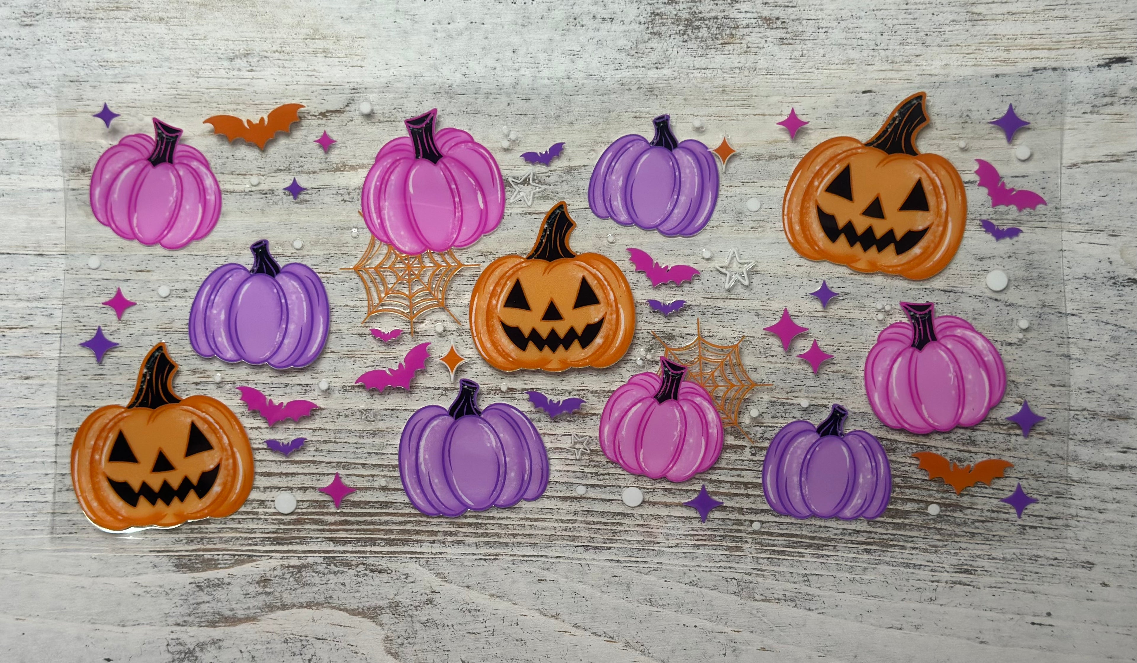 Pink and Purple Pastel Pumpkins - Wrap