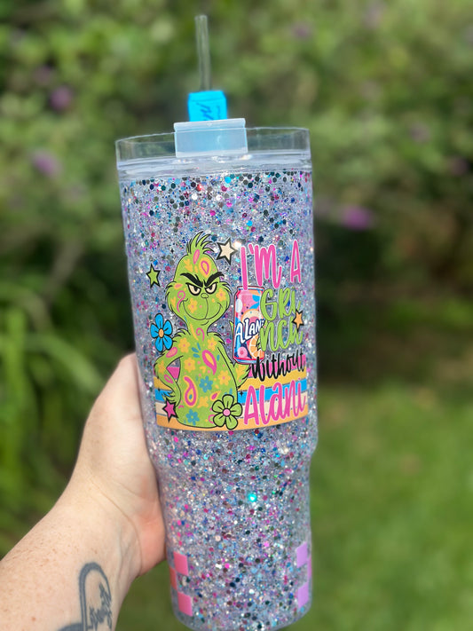 Im A..... Without my Alaneeh 40 Oz Snow Globe