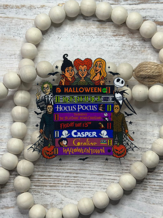 Halloween Movie Stacks With Movie Characters